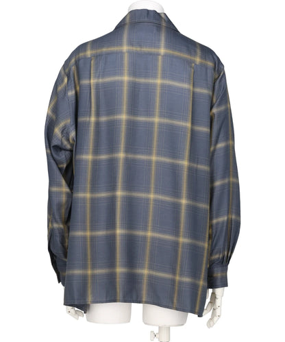 OMBRE PLAID WPOCKET SHIRT