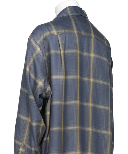 OMBRE PLAID WPOCKET SHIRT