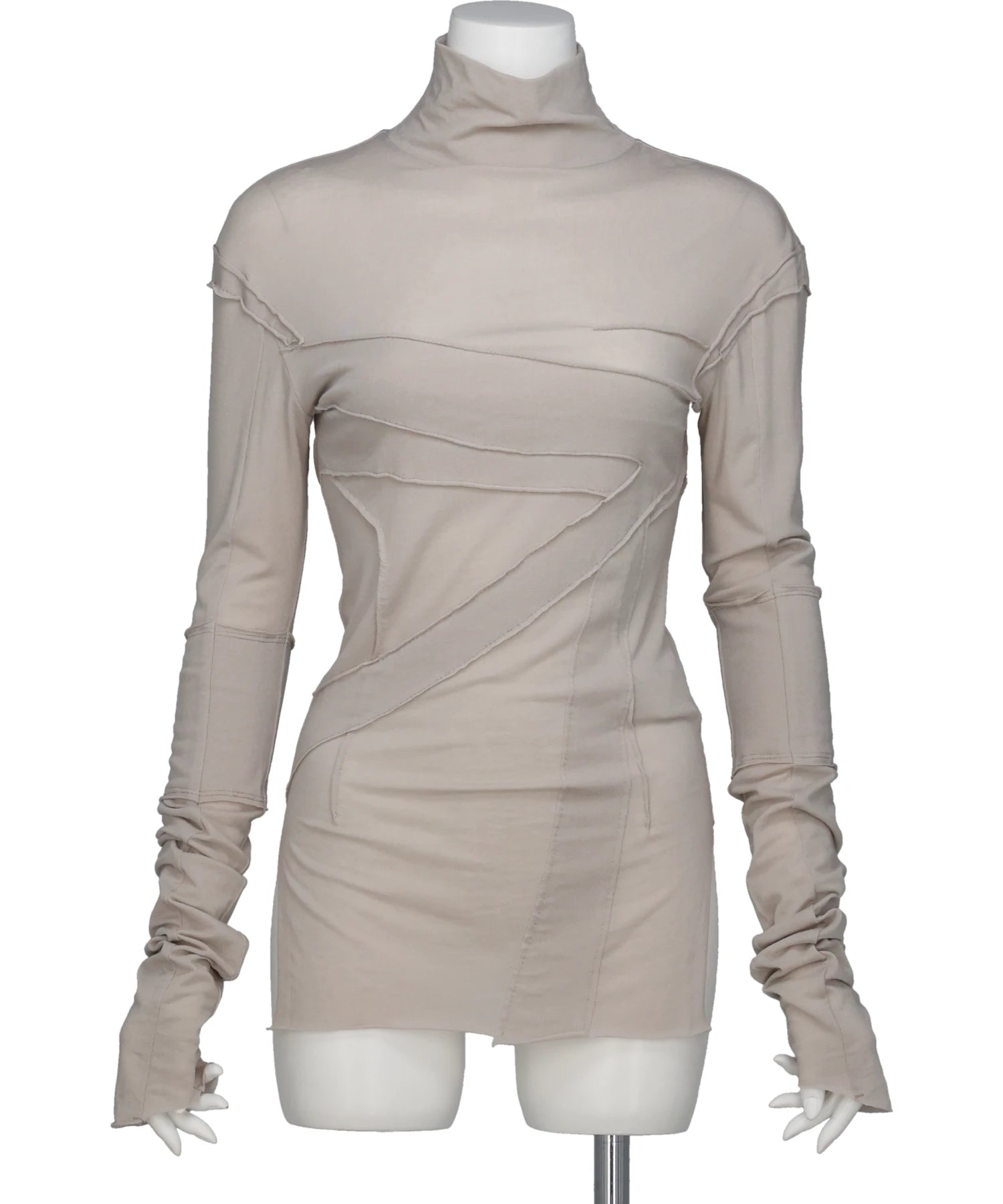 mukcyen(ムッシャン) GAUZE HIGH NECK TOP