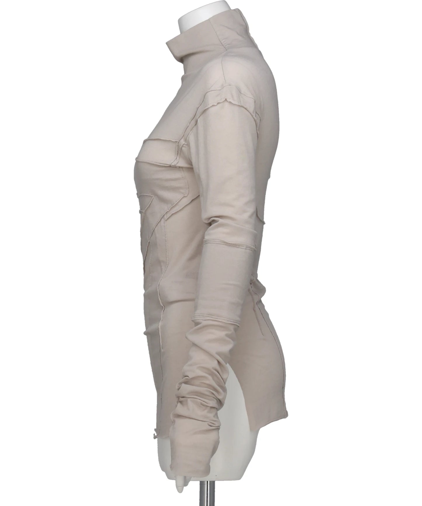 GAUZE HIGH NECK TOP
