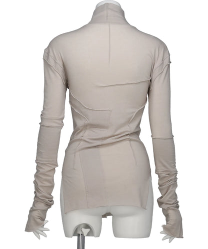 GAUZE HIGH NECK TOP