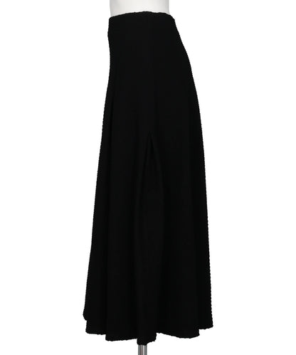 SHIRRING JERSEY JACQUARD FLARE SKIRT