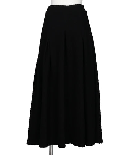 SHIRRING JERSEY JACQUARD FLARE SKIRT