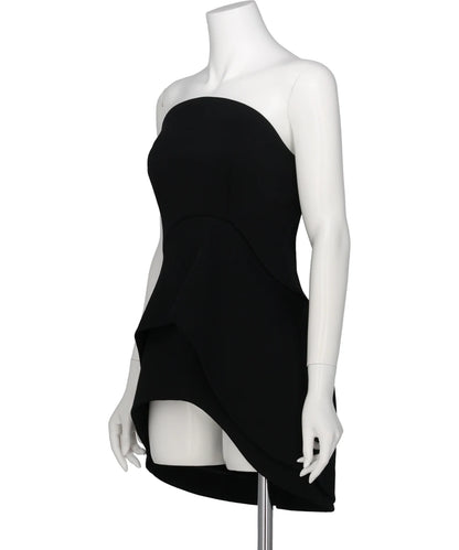 DOUBLE JERSEY ASYMMETRIC BUSTIER