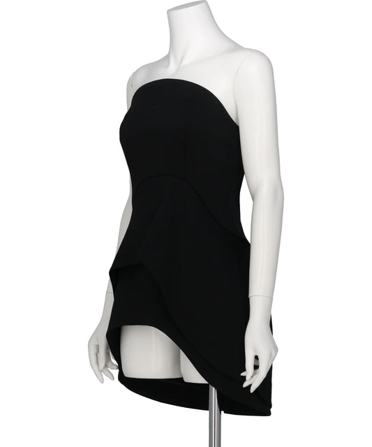 DOUBLE JERSEY ASYMMETRIC BUSTIER