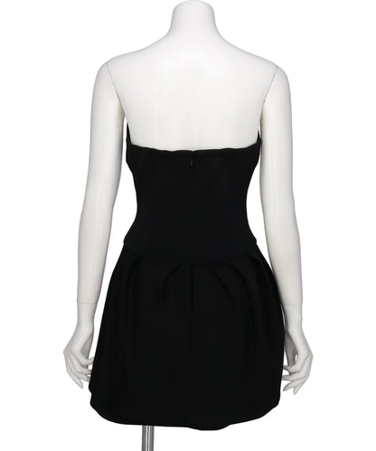 DOUBLE JERSEY ASYMMETRIC BUSTIER