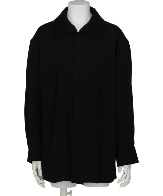 OVERSIZED SHIRT JACKET WITH REMOVABLE COLLAR