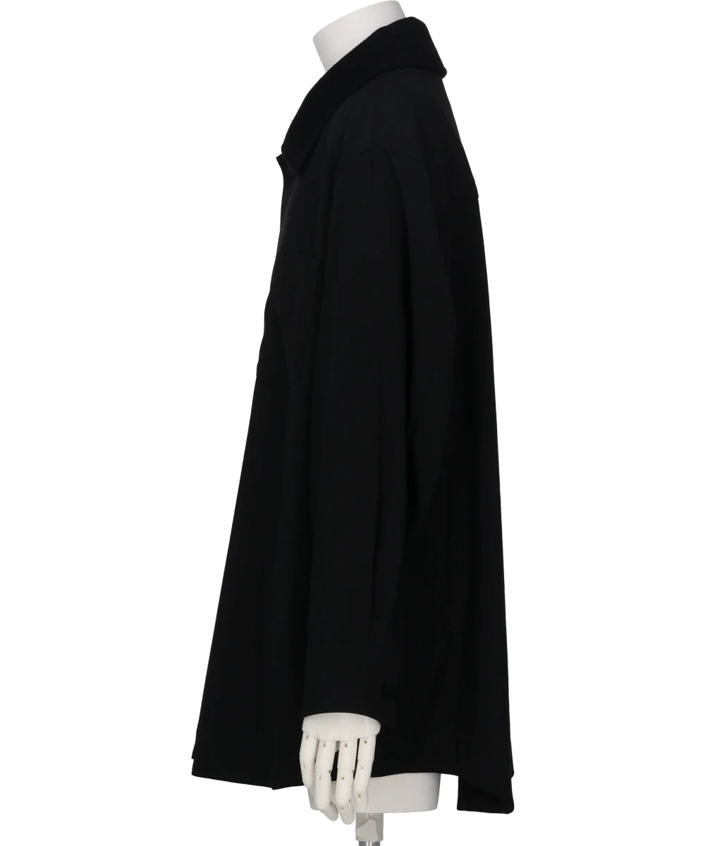 OVERSIZED SHIRT JACKET WITH REMOVABLE COLLAR