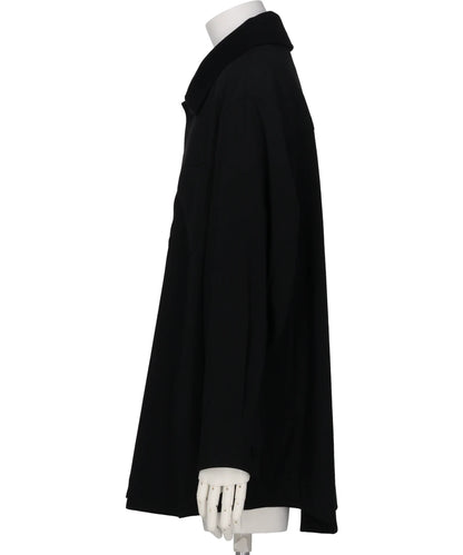 OVERSIZED SHIRT JACKET WITH REMOVABLE COLLAR