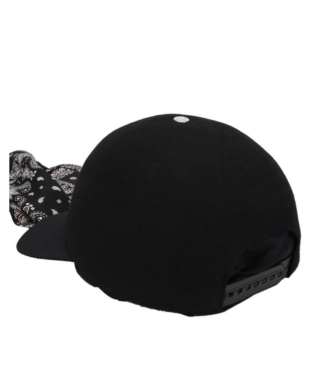 MERINO WOOL FELT DETACHABLE SCARF BB CAP