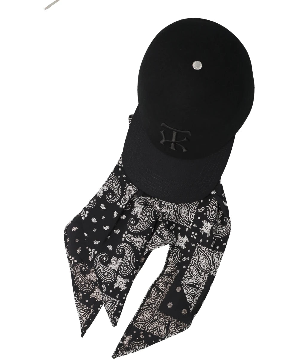 MERINO WOOL FELT DETACHABLE SCARF BB CAP