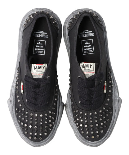BAKER/ORIGINAL SOLE STUDDED PAINT CANVAS LOW-TOP SNEAKER