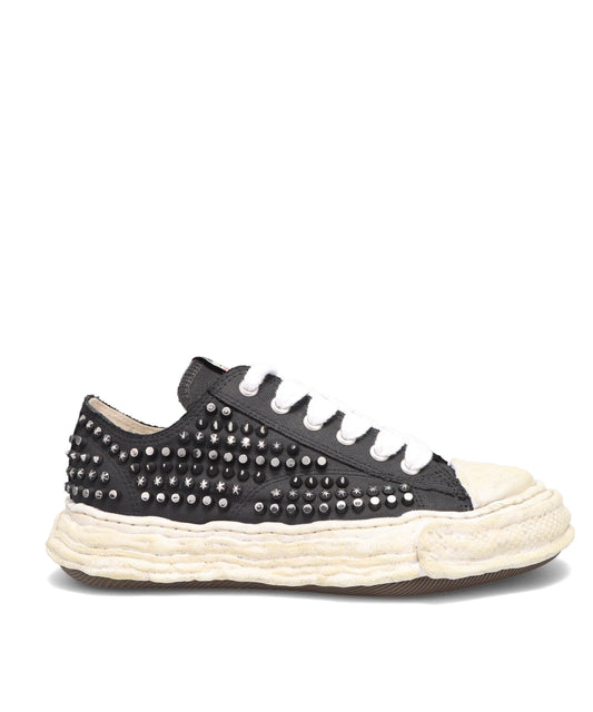 Maison MIHARA YASUHIRO(メゾンミハラヤスヒロ) PETERSON 23/ORIGINAL SOLE STUDDED PAINT CANVAS LOW-TOP SNEAKER