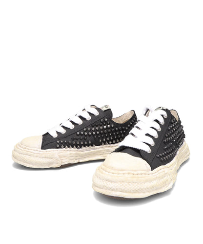 PETERSON 23/ORIGINAL SOLE STUDDED PAINT CANVAS LOW-TOP SNEAKER
