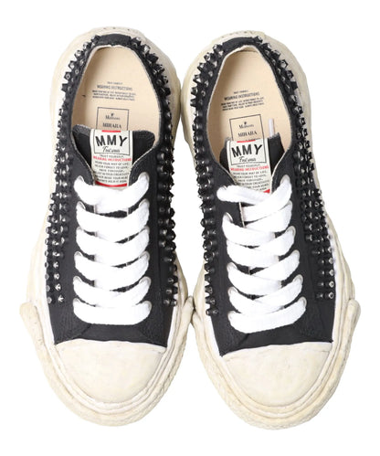 PETERSON 23/ORIGINAL SOLE STUDDED PAINT CANVAS LOW-TOP SNEAKER