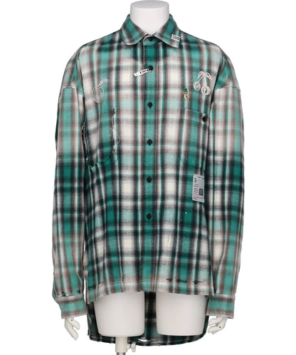 Maison MIHARA YASUHIRO(メゾンミハラヤスヒロ) VINTAGE LIKE CHECK L/S SHIRTS