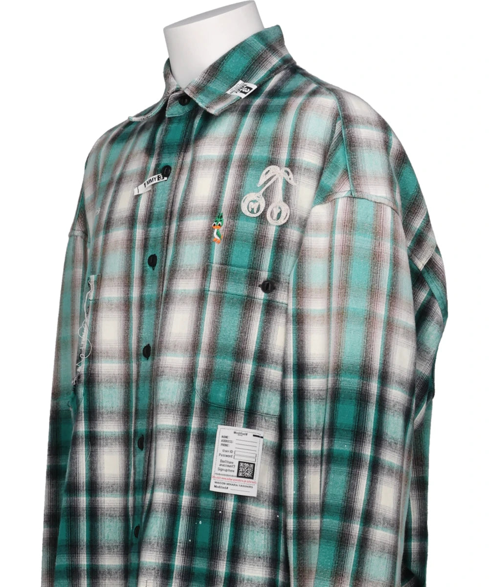 VINTAGE LIKE CHECK L/S SHIRTS