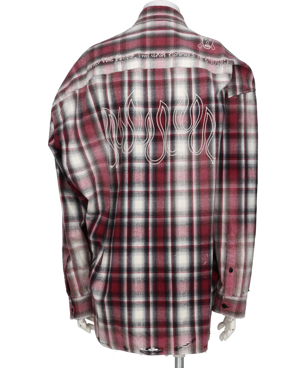 VINTAGE LIKE CHECK L/S SHIRTS