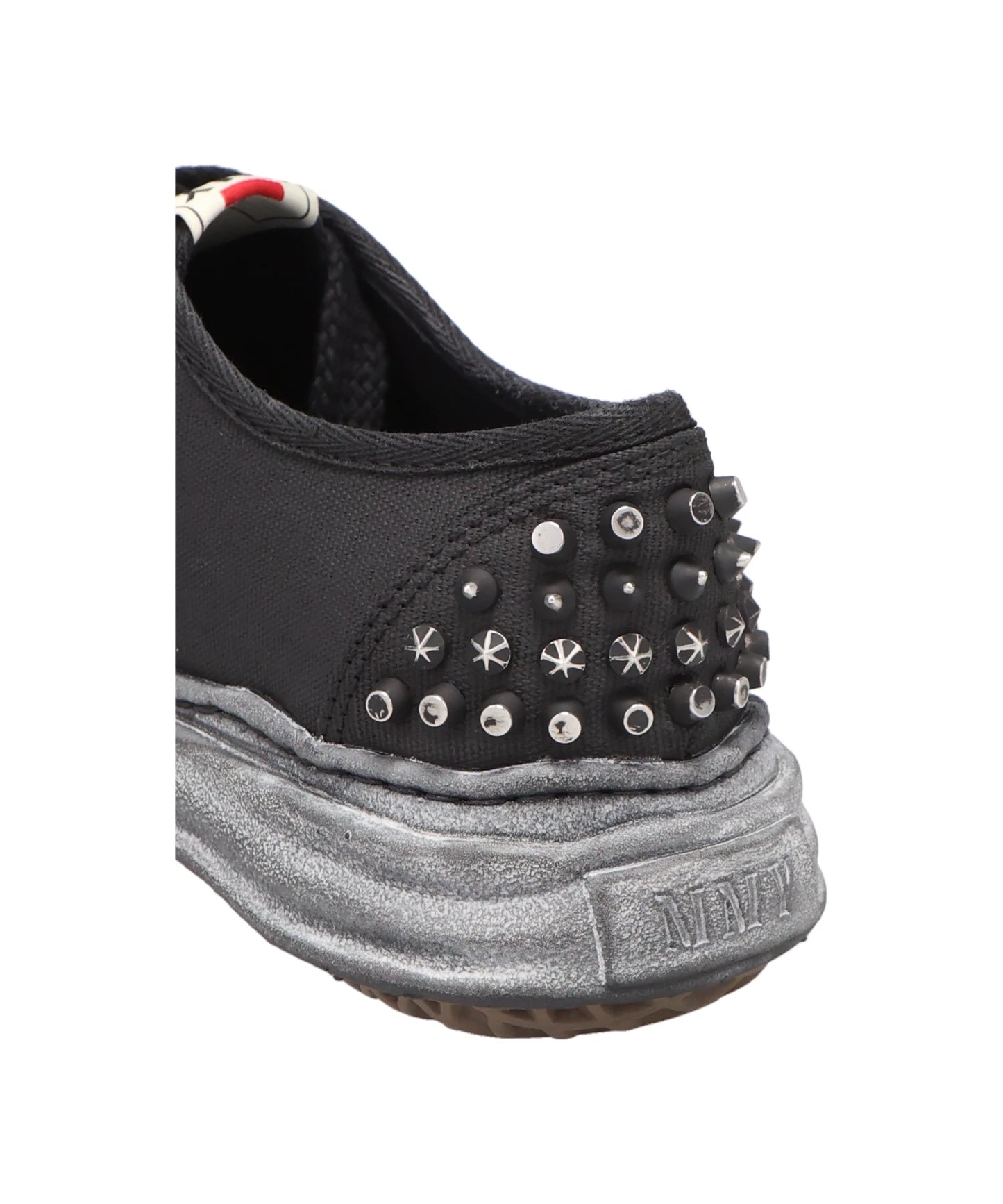 BAKER/ORIGINAL SOLE STUDDED PAINT CANVAS LOW-TOP SNEAKER