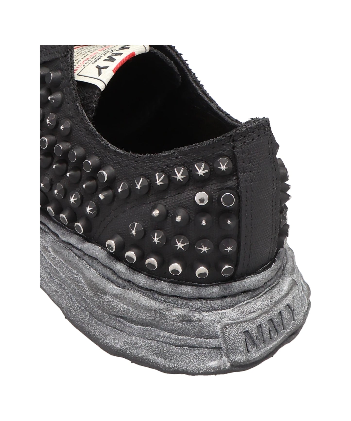 PETERSON 23/ORIGINAL SOLE STUDDED PAINT CANVAS LOW-TOP SNEAKER