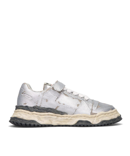 KEITH/ORIGINAL SOLE TORN FILM ATTACHED CANVAS LOW-TOP SNEAKER