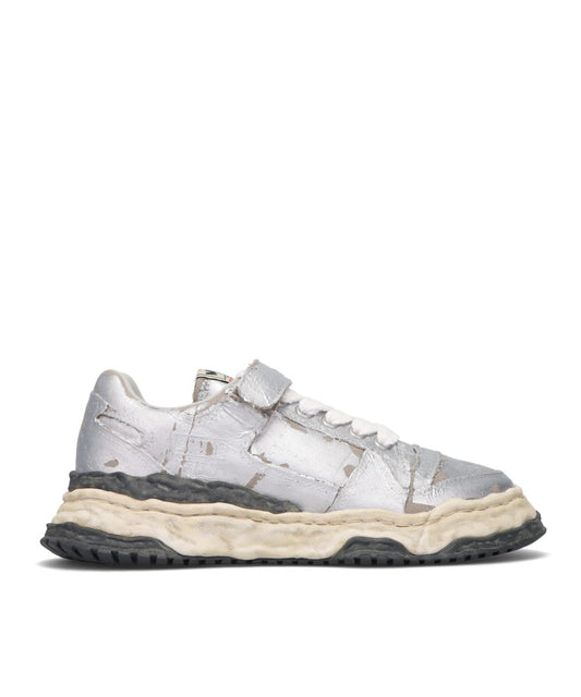 KEITH/ORIGINAL SOLE TORN FILM ATTACHED CANVAS LOW-TOP SNEAKER