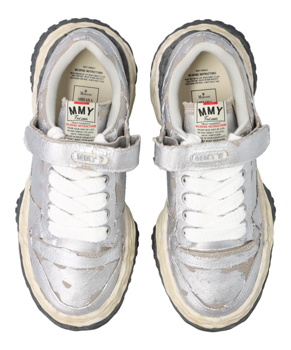 KEITH/ORIGINAL SOLE TORN FILM ATTACHED CANVAS LOW-TOP SNEAKER