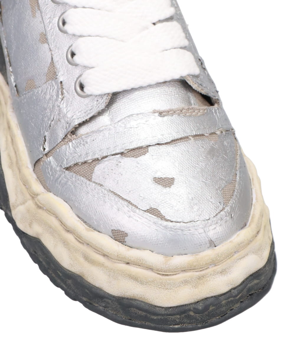 KEITH/ORIGINAL SOLE TORN FILM ATTACHED CANVAS LOW-TOP SNEAKER