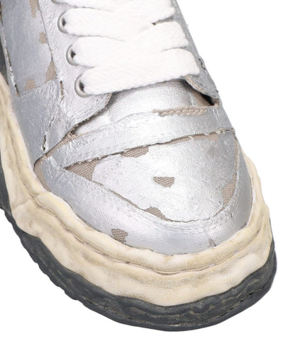 KEITH/ORIGINAL SOLE TORN FILM ATTACHED CANVAS LOW-TOP SNEAKER