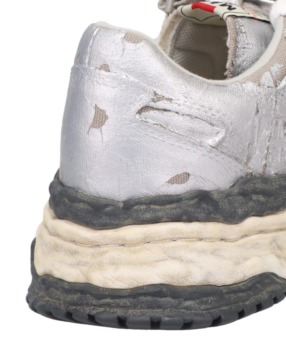 KEITH/ORIGINAL SOLE TORN FILM ATTACHED CANVAS LOW-TOP SNEAKER