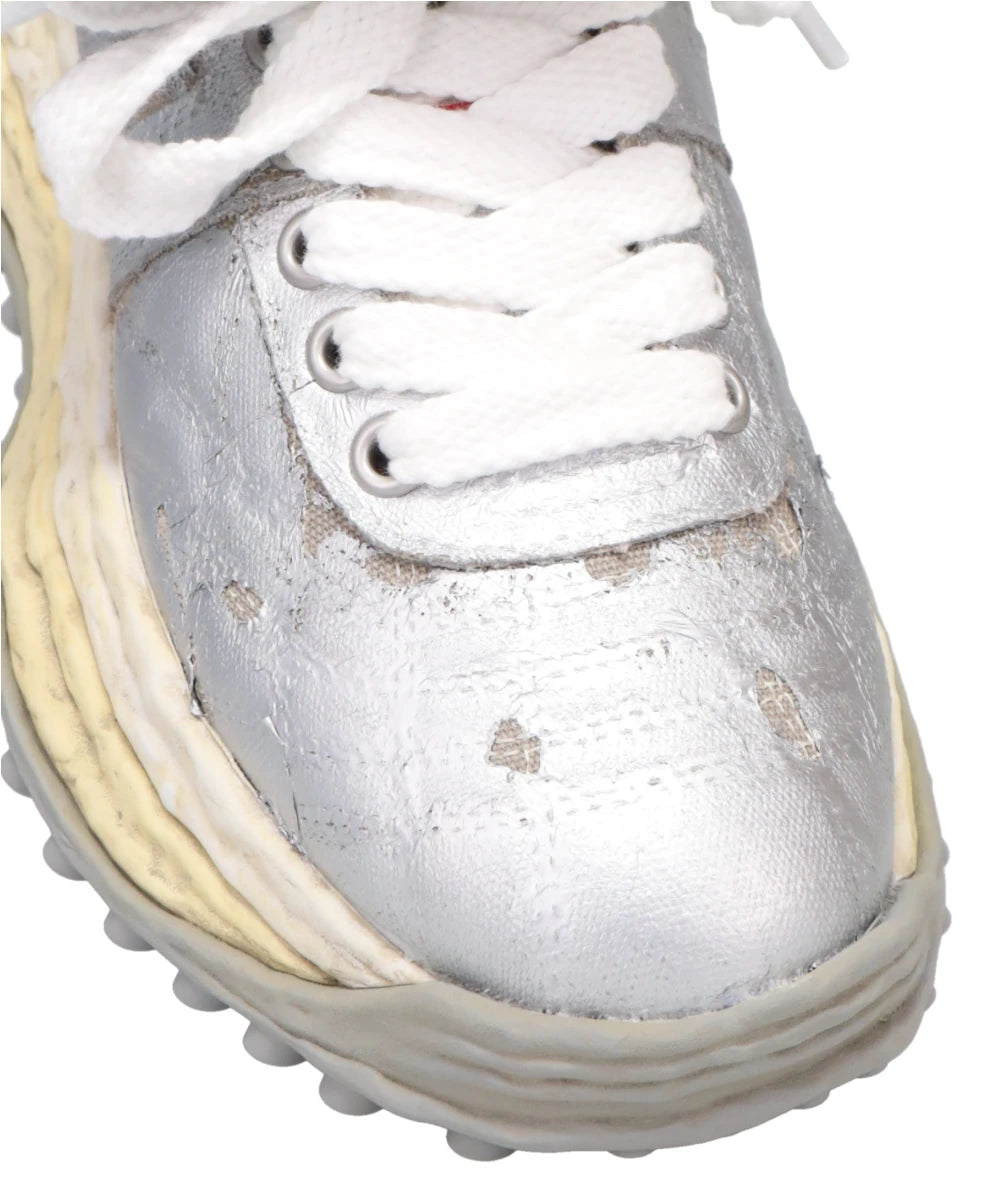 SCOTT/ORIGINAL SOLE TORN FILM ATTACHED CANVAS LOW-TOP SNEAKER