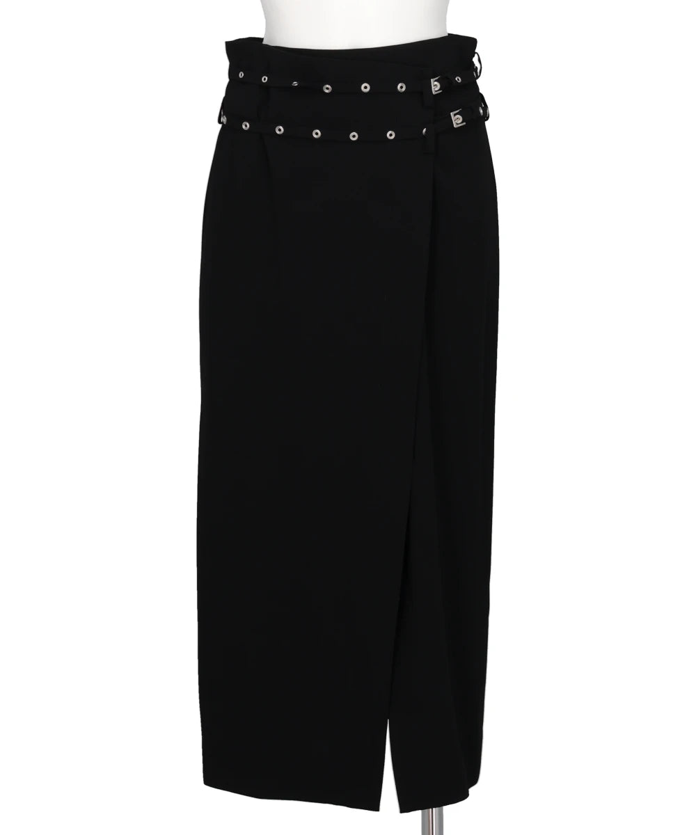 CREPE WRAP SKIRT