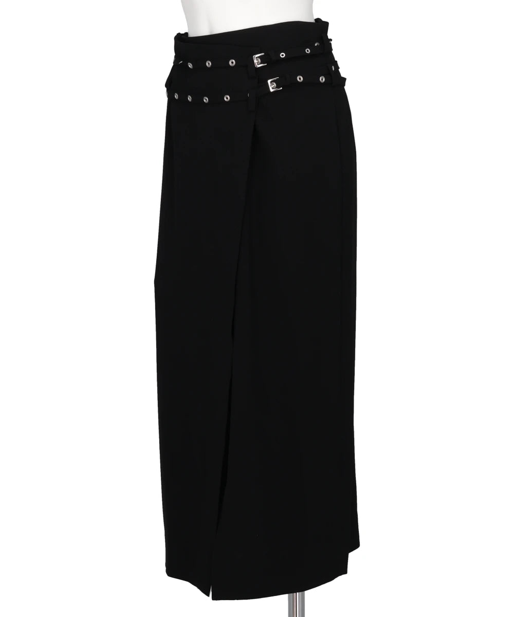 CREPE WRAP SKIRT