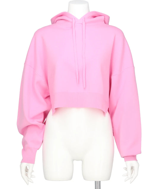 ATHENA CROPPED HOOTED PULLOVER