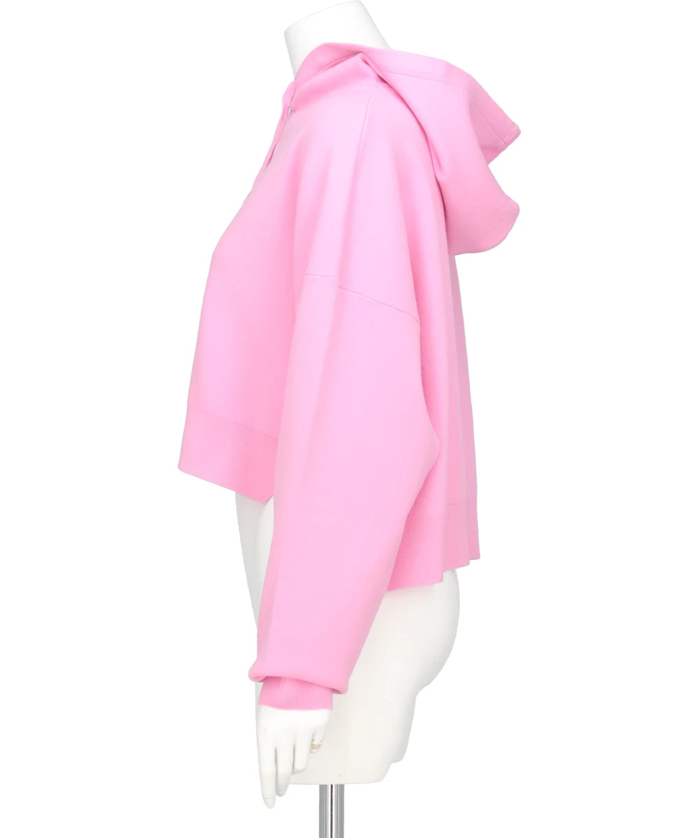 ATHENA CROPPED HOOTED PULLOVER