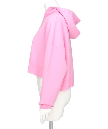 ATHENA CROPPED HOOTED PULLOVER
