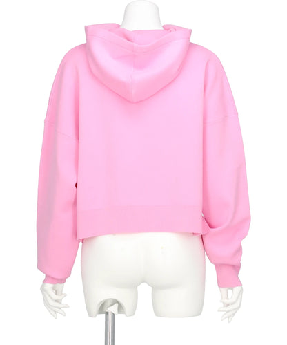 ATHENA CROPPED HOOTED PULLOVER