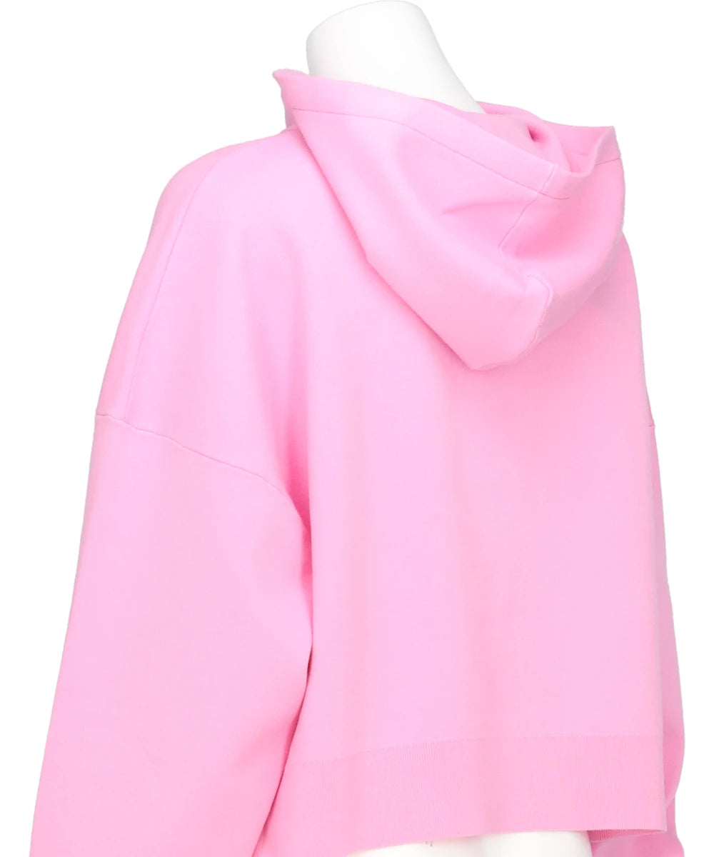 ATHENA CROPPED HOOTED PULLOVER