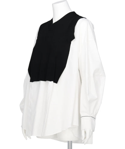 CASH FEEL KNIT LAYERED PO