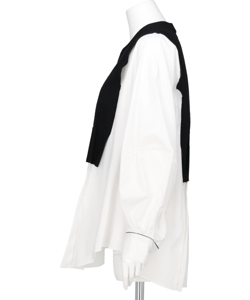 CASH FEEL KNIT LAYERED PO