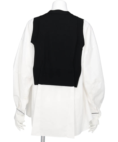 CASH FEEL KNIT LAYERED PO