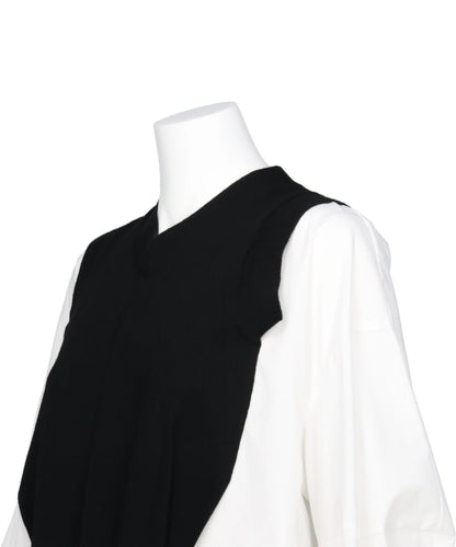 CASH FEEL KNIT LAYERED PO