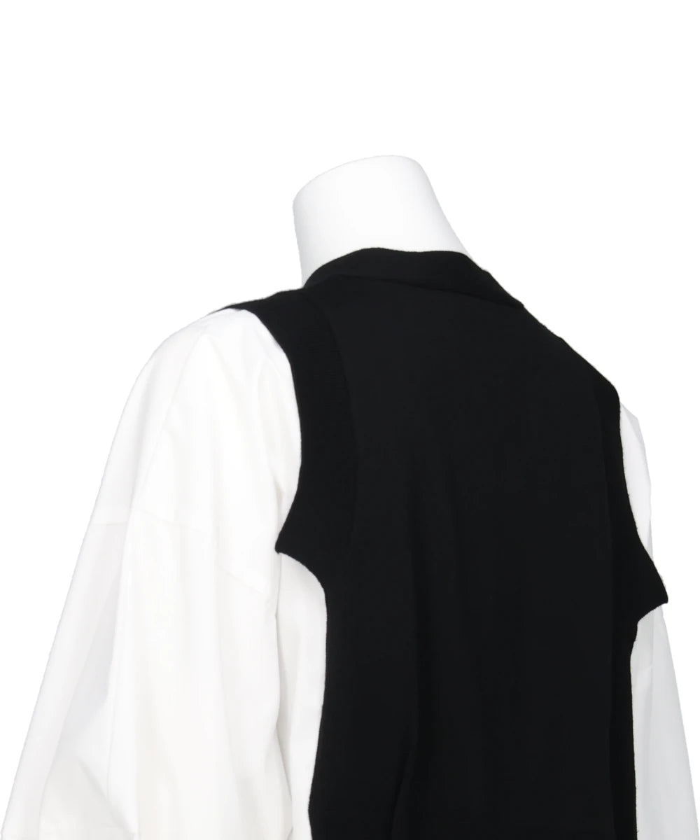 CASH FEEL KNIT LAYERED PO