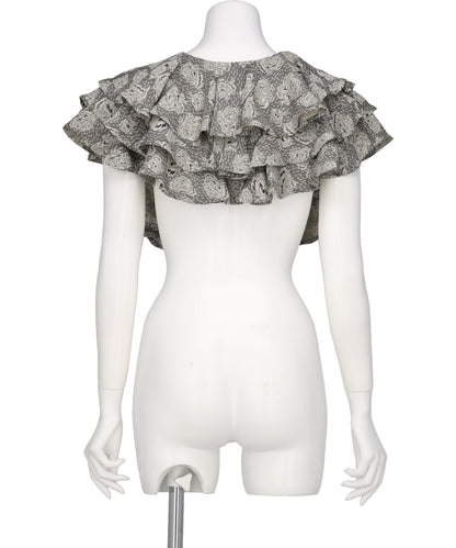 FLOWER JQ FRILL NECK