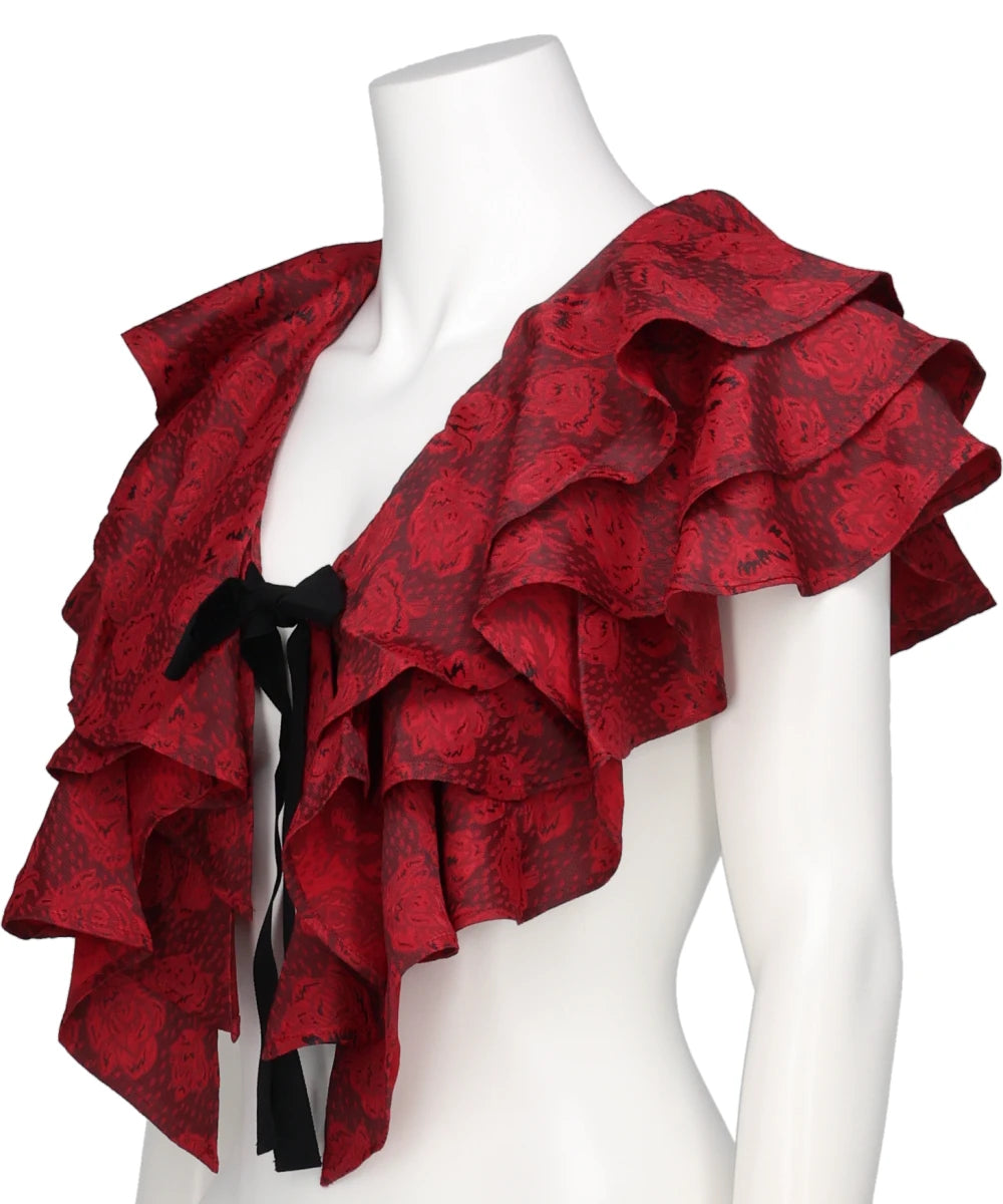 FLOWER JQ FRILL NECK
