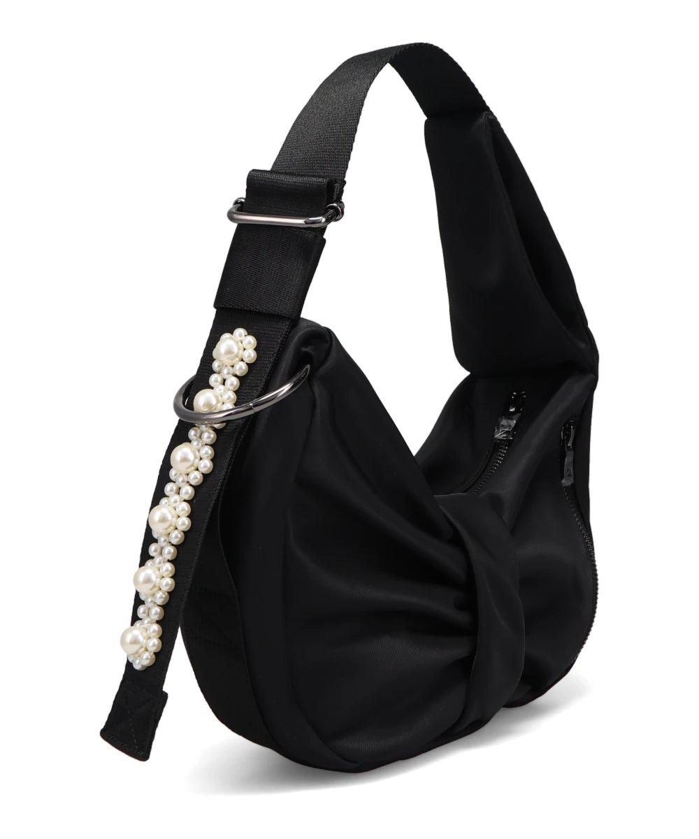 MINI SLING BOW BAG W/ EMB