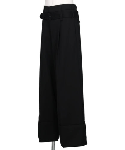 CROPPED WIDE LEG MULTI BELTLOOP TROUSERS