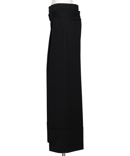 CROPPED WIDE LEG MULTI BELTLOOP TROUSERS