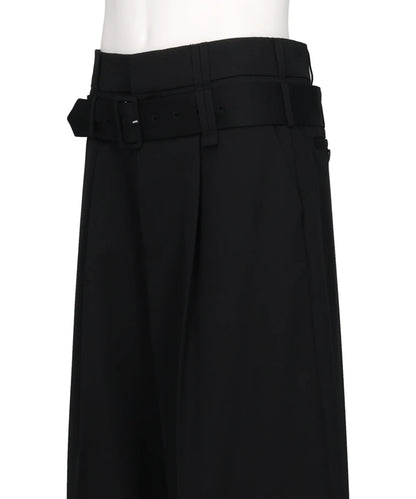 CROPPED WIDE LEG MULTI BELTLOOP TROUSERS