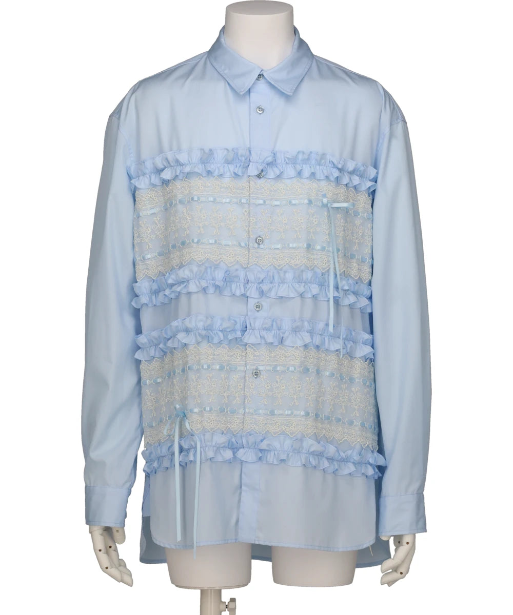 RIBBON TRIM EASY SHIRT